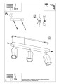 LAMPAMI - lampa drewniana sufitowa szkic