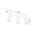 LAMPAMI - lampa drewniana sufitowa szkic