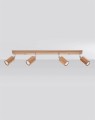 LAMPAMI - lampa drewniana sufitowa, lampa z drewna, lampa tuby drewniane, lampa w stylu boho