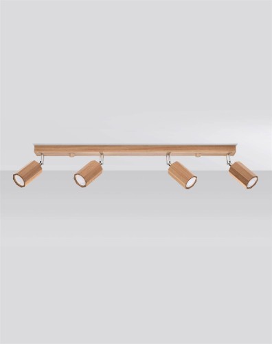 LAMPAMI - lampa drewniana sufitowa, lampa z drewna, lampa tuby drewniane, lampa w stylu boho