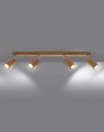 LAMPAMI - lampa drewniana sufitowa, lampa z drewna, lampa tuby drewniane, lampa w stylu boho