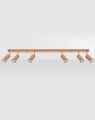 LAMPAMI - lampa drewniana sufitowa, lampa z drewna, lampa tuby drewniane, lampa w stylu boho