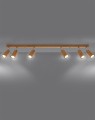 LAMPAMI - lampa drewniana sufitowa, lampa z drewna, lampa tuby drewniane, lampa w stylu boho