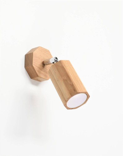 LAMPAMI - lampa drewniana na ścianę, lampa z drewna, kinkiet nowoczesny drewniany, lampa w stylu boho