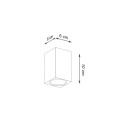 LAMPAMI - lampa drewniana sufitowa szkic