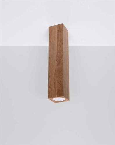 LAMPAMI - lampa drewniana sufitowa, lampa z drewna, lampa tuby drewniane, lampa w stylu boho
