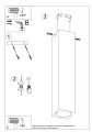 LAMPAMI - lampa drewniana sufitowa szkic