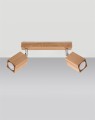 LAMPAMI - lampa drewniana sufitowa, lampa z drewna, lampa tuby drewniane, lampa w stylu boho