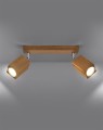 LAMPAMI - lampa drewniana sufitowa, lampa z drewna, lampa tuby drewniane, lampa w stylu boho