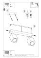 LAMPAMI - lampa drewniana sufitowa szkic