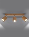LAMPAMI - lampa drewniana sufitowa, lampa z drewna, lampa tuby drewniane, lampa w stylu boho