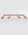 LAMPAMI - lampa drewniana sufitowa, lampa z drewna, lampa tuby drewniane, lampa w stylu boho