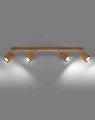 LAMPAMI - lampa drewniana sufitowa, lampa z drewna, lampa tuby drewniane, lampa w stylu boho