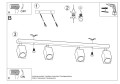 LAMPAMI - lampa drewniana sufitowa szkic