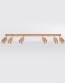 LAMPAMI - lampa drewniana sufitowa, lampa z drewna, lampa tuby drewniane, lampa w stylu boho