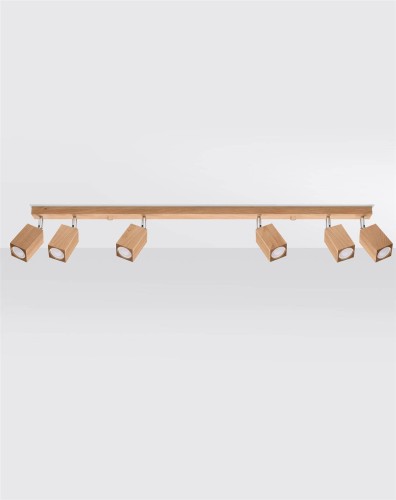 LAMPAMI - lampa drewniana sufitowa, lampa z drewna, lampa tuby drewniane, lampa w stylu boho