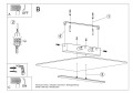 LAMPAMI - lampa plafon szklany szkic