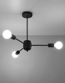LAMPAMI - duża lampa nowoczesna, nowoczesna lampa wisząca do salonu, czarna lampa wisząca duża