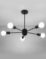 LAMPAMI - duża lampa nowoczesna, nowoczesna lampa wisząca do salonu, czarna lampa wisząca duża