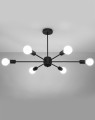 LAMPAMI - duża lampa nowoczesna, nowoczesna lampa wisząca do salonu, czarna lampa wisząca duża