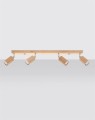 LAMPAMI - lampa drewniana sufitowa, lampa z drewna, lampa tuby drewniane, lampa w stylu boho