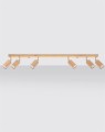 LAMPAMI - lampa drewniana sufitowa, lampa z drewna, lampa tuby drewniane, lampa w stylu boho
