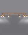 LAMPAMI - lampa drewniana sufitowa, lampa z drewna, lampa tuby drewniane, lampa w stylu boho