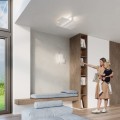LAMPAMI - biała lampa sufitowa, lampa sufitowa nowoczesna do salonu, lampa do sypialni