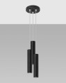 LAMPAMI - tuby sufitowe czarne, lampa sufitowa, lampa nad stół, czarna lampa do jadalni