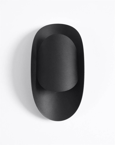 LAMPAMI - lampa ścienna czarna, kinkiet do salonu, kinkiet nowoczesny czarny