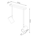 LAMPAMI - lampa sufitowa czarna szkic