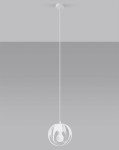 Nowoczesna lampa wisząca pojedyncza biała 125 cm 1xE27 TULOS 1