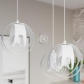 LAMPAMI - biała lampa wisząca, nowoczesna lampa nad stół, biała lampa wisząca, lampa wisząca biała