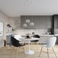 LAMPAMI - biała lampa wisząca, nowoczesna lampa nad stół, biała lampa wisząca, lampa wisząca biała