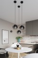 LAMPAMI - czarna lampa wisząca, nowoczesna lampa nad stół, czarna lampa wisząca, lampa wisząca czarna