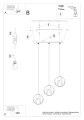 LAMPAMI - czarna lampa wisząca szkic