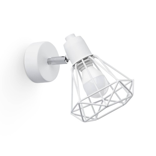 LAMPAMI - lampa ścienna biała, kinkiet przedpokój, kinkiet nowoczesny biały