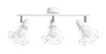 Biała lampa sufitowa metalowa 3xE14 ARTEMIS 3