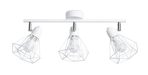 LAMPAMI - żyrandol do salonu, oświetlenie w kuchni sufitowe, lampa sufitowa biała,  lampa biała do kuchni