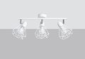 LAMPAMI - żyrandol do salonu, oświetlenie w kuchni sufitowe, lampa sufitowa biała,  lampa biała do kuchni