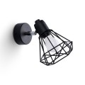 LAMPAMI - lampa ścienna czarna, kinkiet przedpokój, kinkiet nowoczesny czarny, czarny kinkiet