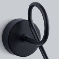 LAMPAMI - lampa ścienna czarna, kinkiet przedpokój, kinkiet nowoczesny czarny, czarny kinkiet