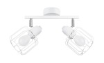 Biała lampa sufitowa industrialna 2xE14 BELUCI 2 