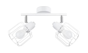 Biała lampa sufitowa industrialna 2xE14 BELUCI 2 