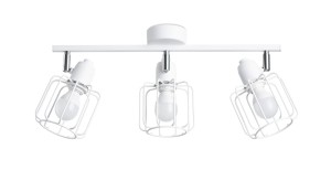 Biała lampa sufitowa industrialna 3xE14 BELUCI 3