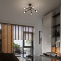 LAMPAMI - żyrandol do salonu, oświetlenie w kuchni sufitowe, żyrandol czarny, żyrandol loftowy