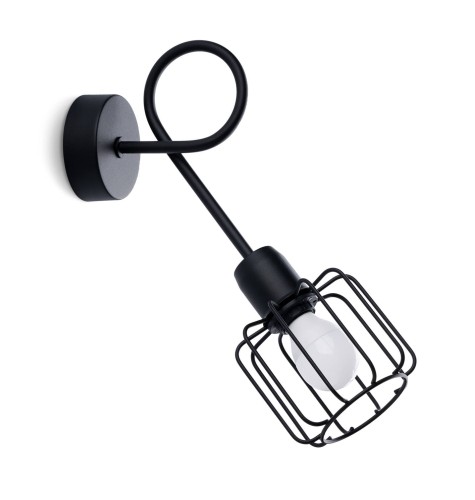 LAMPAMI - czarna lampa ścienna, lampa czarna, czarny kinkiet nowoczesny