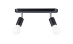 Lampa loftowa sufitowa czarna 2xE27 FORNES spot
