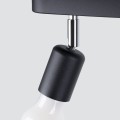 LAMPAMI - czarna lampa sufitowa, czarny żyrandol nowoczesny, plafon loftowy