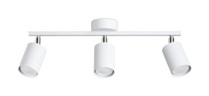 Lampa sufitowa metalowa biała regulowana 3xGU10 plafon LEMMI 3 spot 